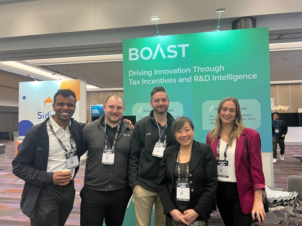 Boast customers and partners at InnovateWest in Vancouver 2024.
