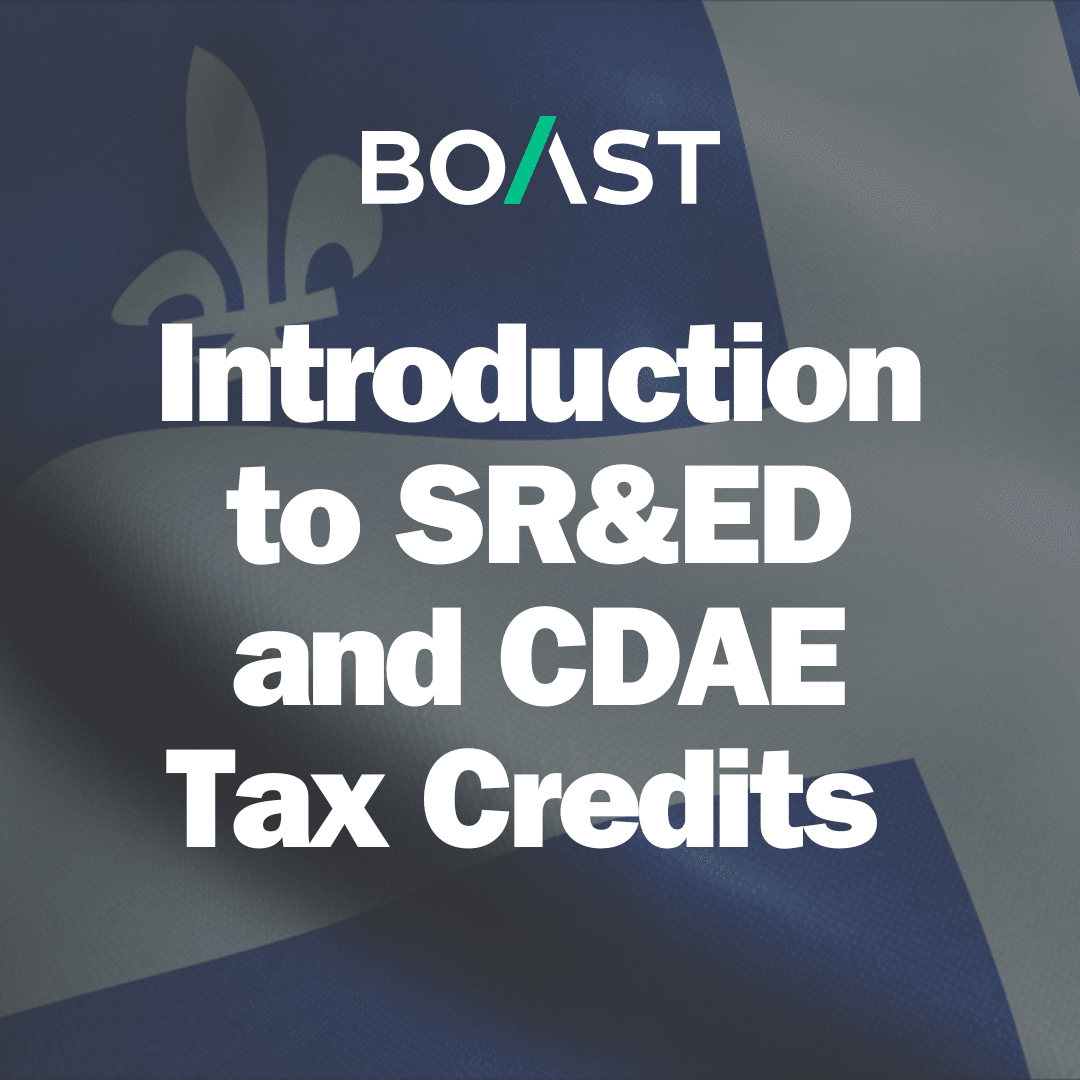 Introduction to SR&ED and CDAE Tax Credits